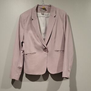 H&M Dusty Pink Single-Button Blazer